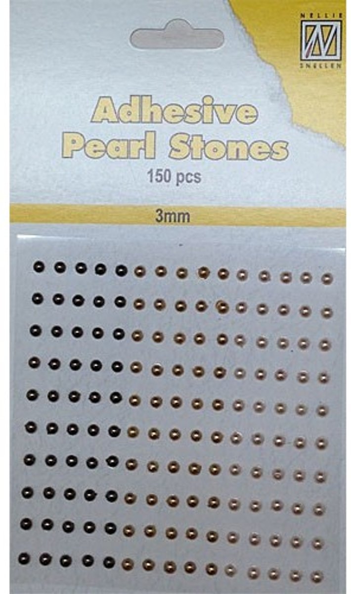 Nellies Choice  Plak parels 3 milimeter Brons - Goud